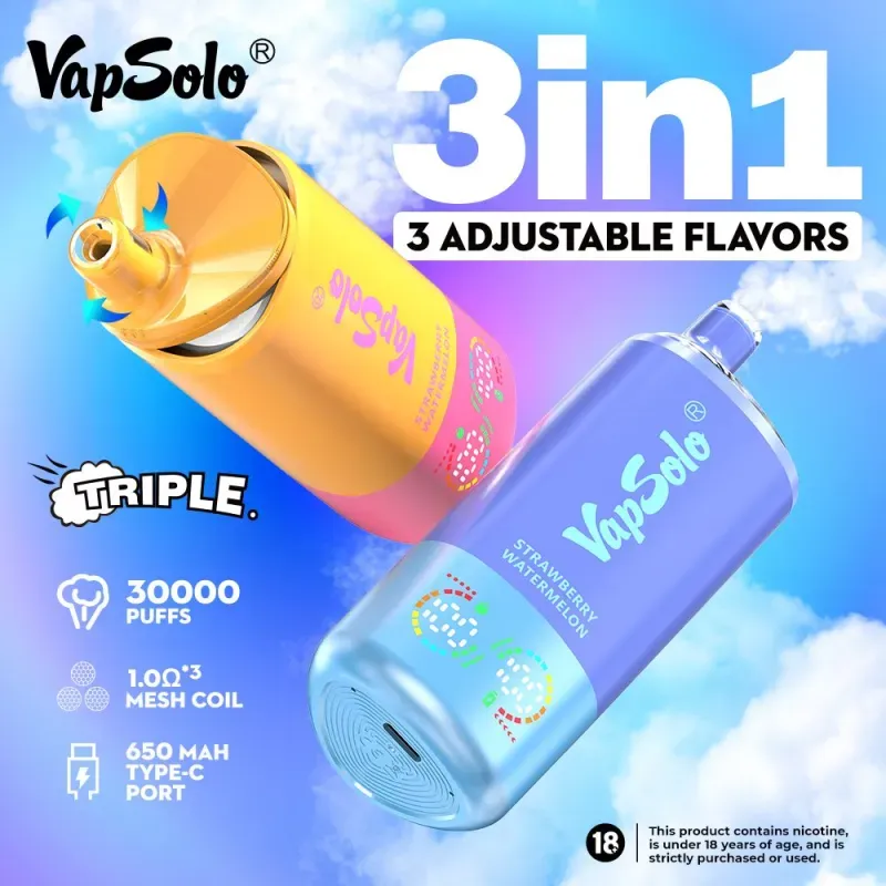 Recenze Vapsolo Triple 30000 Puffs: Poctivý, datový-pohled na vape 3 v 1