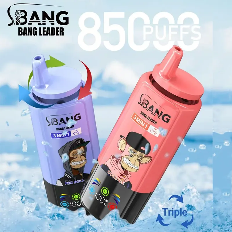 Bang Leader 85000 Puffs 85 000 trojitých příchutí 3 v 1 velkoobchodní vape