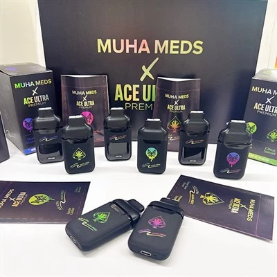 Prázdný jednorázový vape MUHA MED X ACE ULTRA 0.5+0.5G
