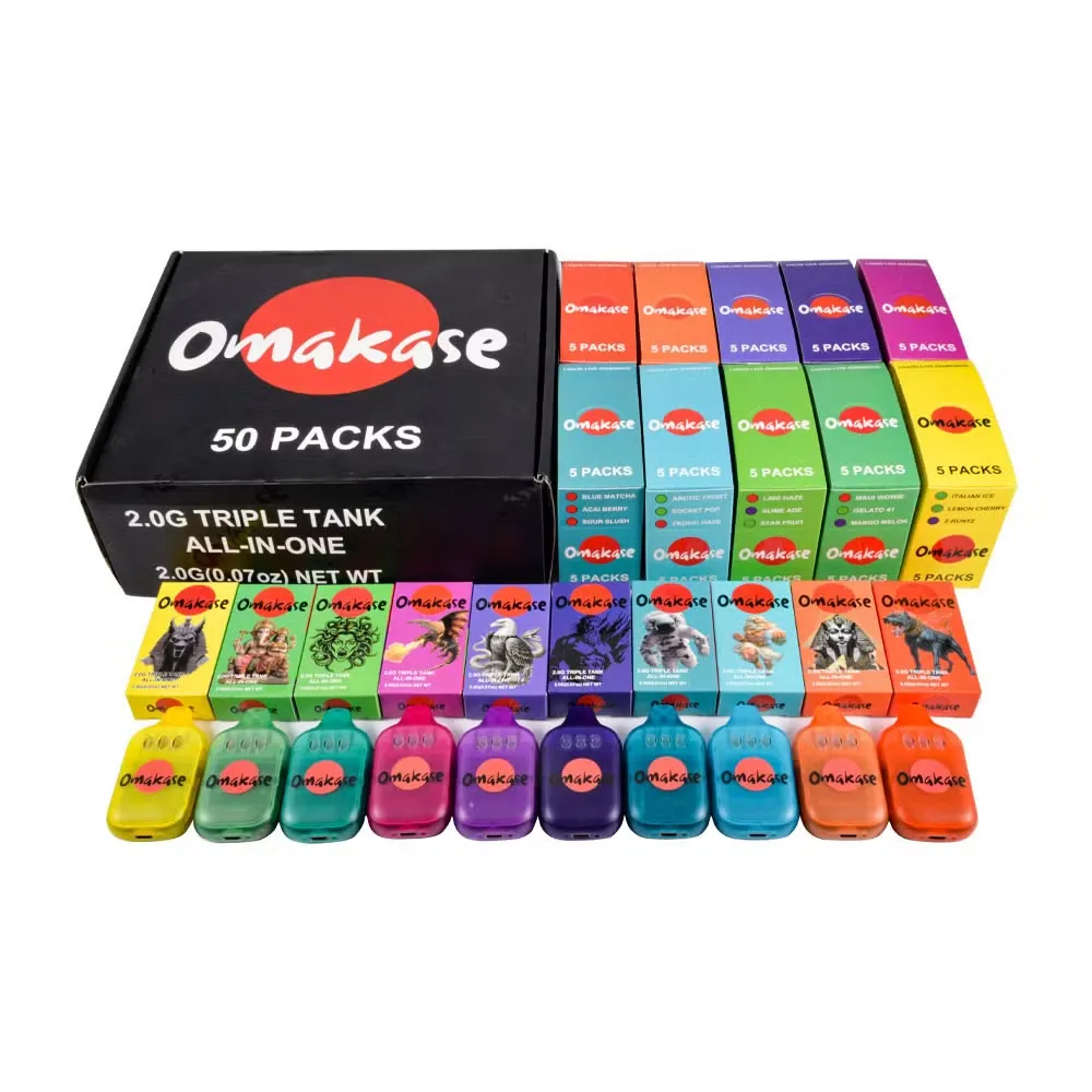 Prázdná Omakase 2g s jednorázovým perem na vape obrazovky