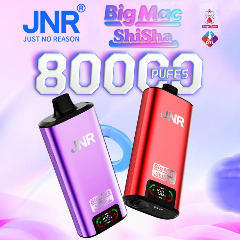 JNR 80000 80K Puffs Shisha Big Mac DTL vaping velkoobchodní jednorázový vape