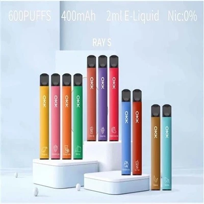 OKK paprsky elektronická cigareta jednorázová vape