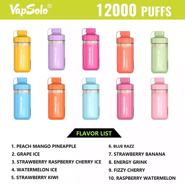 Vapsolo Tornado Pro 12000 Puffs Disposable Vape